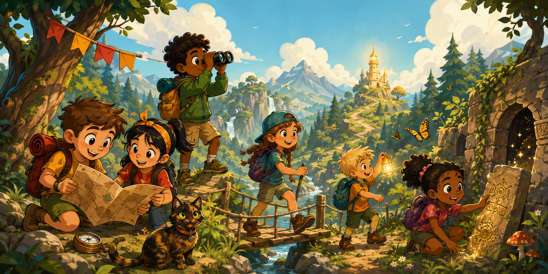 Children on an adventure